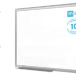 Tableau blanc magnétique 60x45 cm avec cadre en aluminium + accessoires - Série TM IDEA® Flex