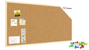 Tableau en liège (cadre en bois) 120x60 cm + ACCESSOIRES