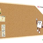 Tableau en liège (cadre en bois) 120x60 cm + ACCESSOIRES