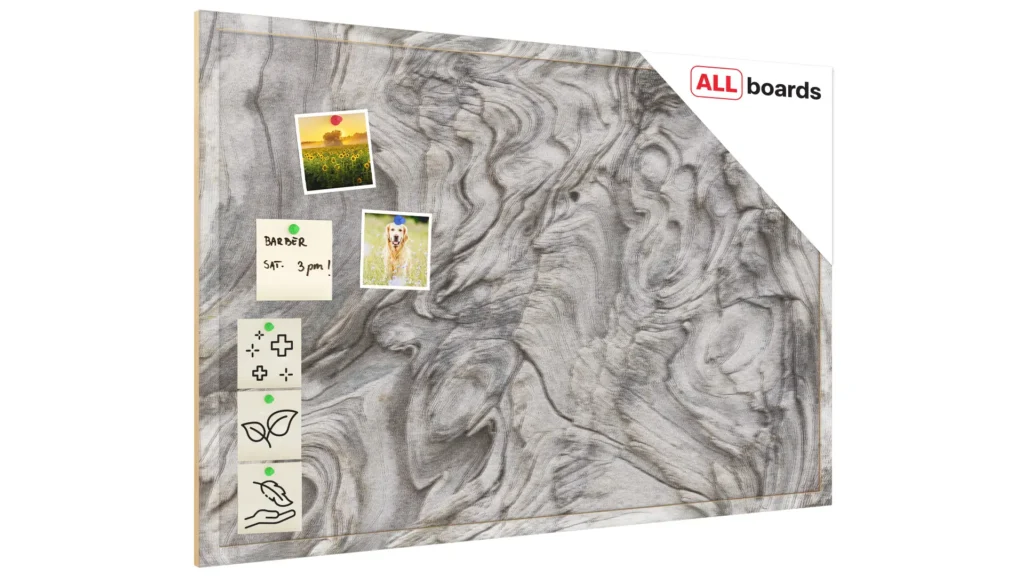 Tableau en liège impression intégrale BOIS PÉTRIFIÉ 90x60 cm cadre en bois