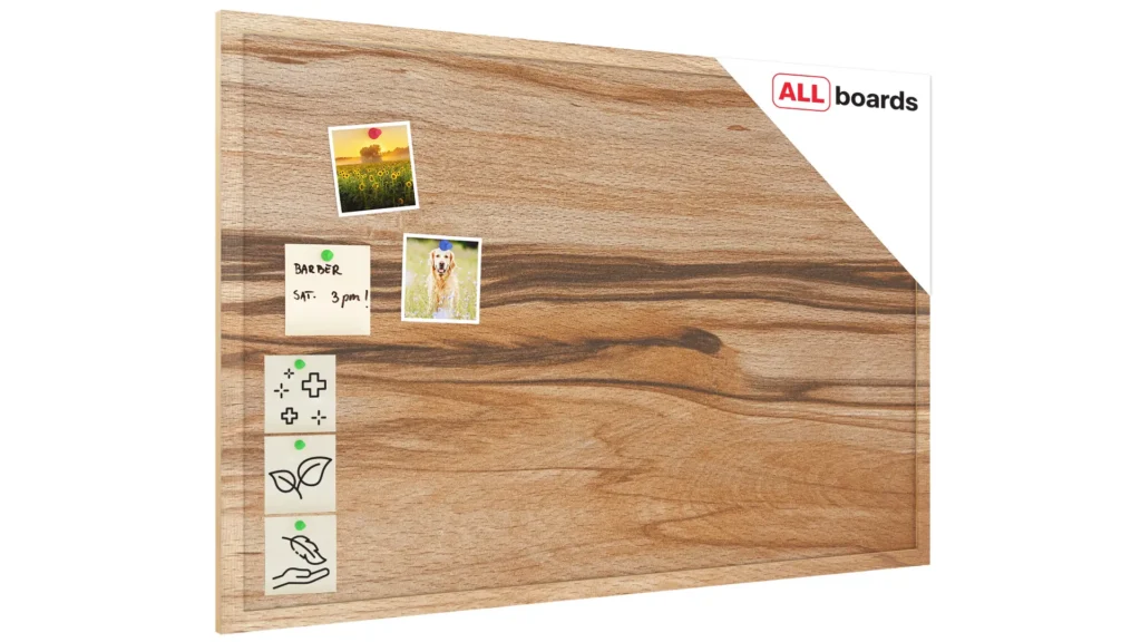 Tableau en liège impression intégrale BOIS EXOTIQUE 90x60 cm cadre en bois