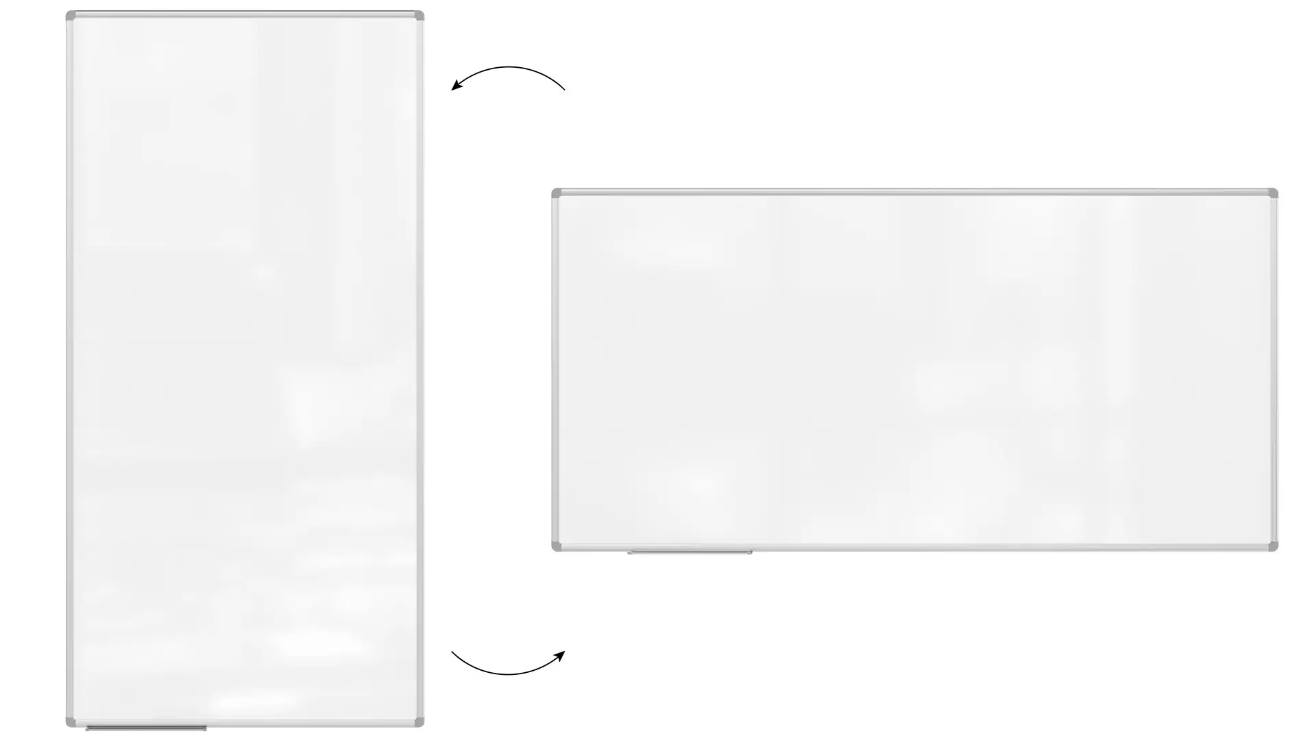 Tableau Blanc Magnétique Effaçable à Sec avec Cadre en Aluminium Premium EXPO 180x90cm + accessoires – Image 5