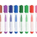 Set de marqueurs pour tableaux effaçables à sec ALLboards – 1 x 12 couleurs - 12 pièces