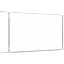 Tableau Blanc Emaillé Scolaire Type Triptyque avec Cadre en Aluminium 120x200 // 400 cm
