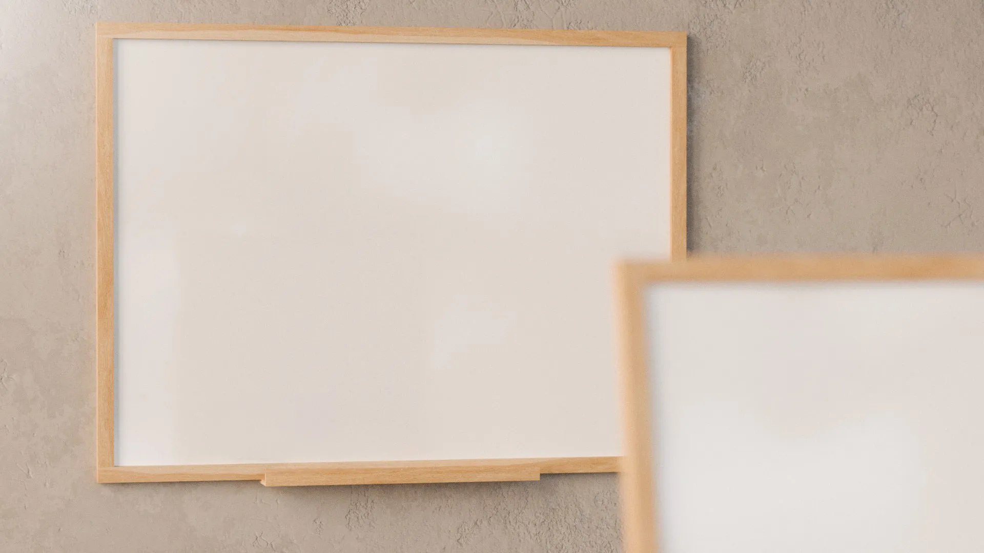 Tableau magnétique effaçable à sec 120 x 90 cm avec cadre en hêtre ALLboards DESIGN – Image 2