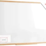 Tableau magnétique effaçable à sec 150 x 100 cm avec cadre en hêtre ALLboards DESIGN