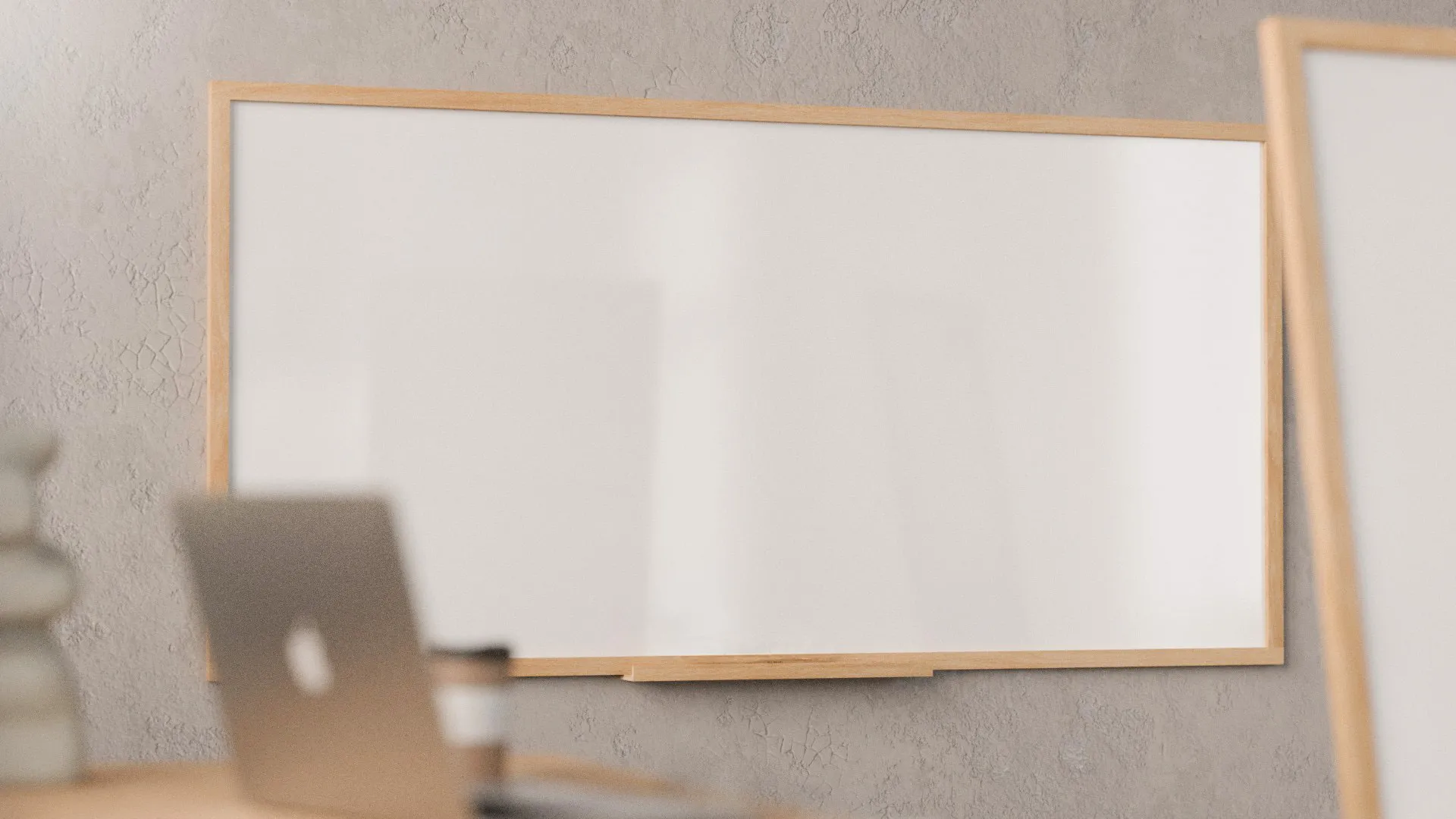 Tableau magnétique effaçable à sec 200 x 100 cm avec cadre en hêtre ALLboards DESIGN – Image 2