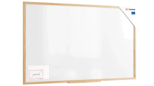 Tableau magnétique effaçable à sec 200 x 120 cm avec cadre en hêtre ALLboards DESIGN