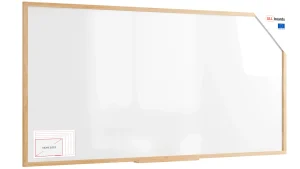 Tableau magnétique effaçable à sec 240 x 120 cm avec cadre en hêtre ALLboards DESIGN