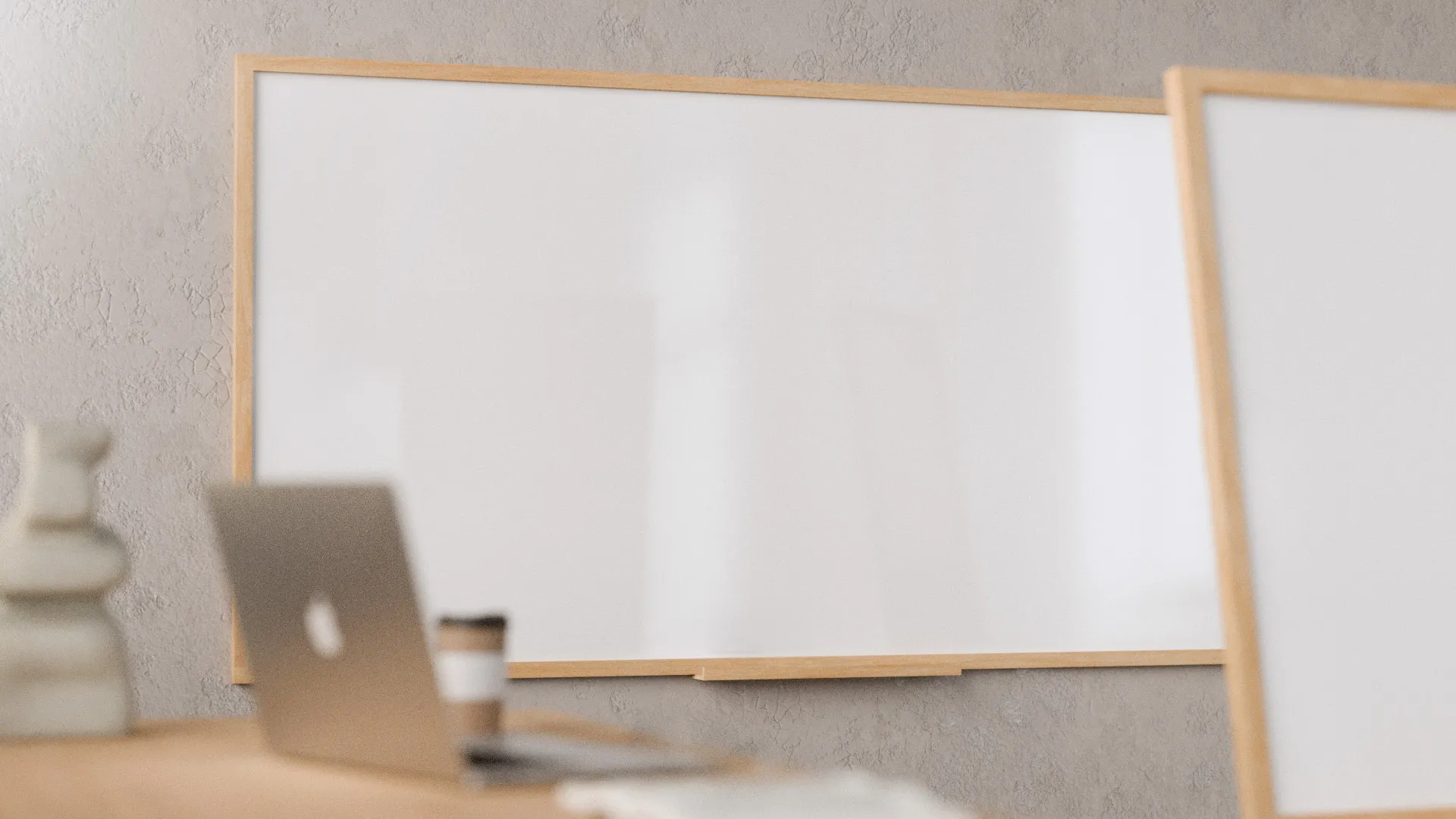 Tableau magnétique effaçable à sec 240 x 120 cm avec cadre en hêtre ALLboards DESIGN – Image 2