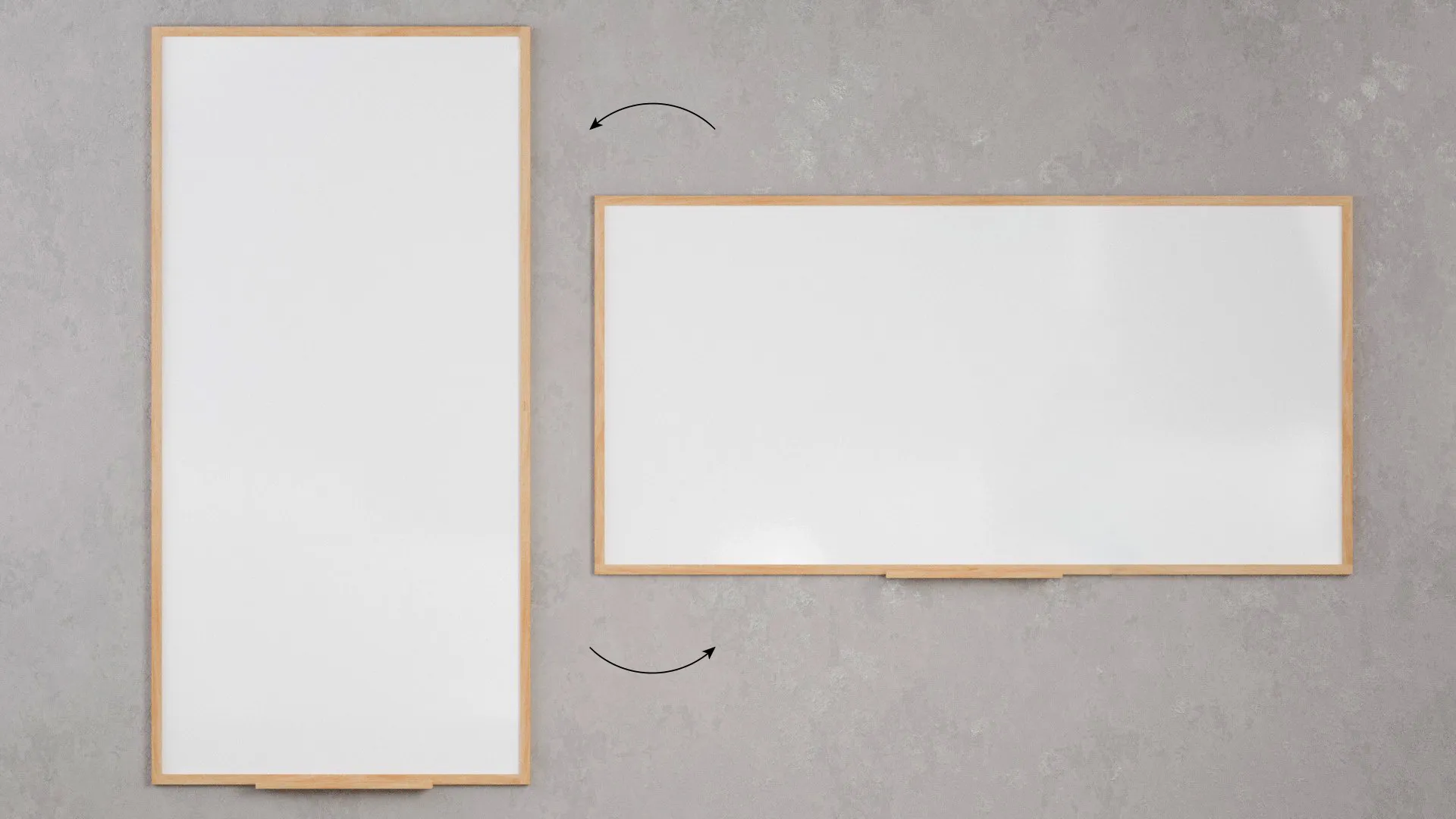 Tableau magnétique effaçable à sec 240 x 120 cm avec cadre en hêtre ALLboards DESIGN – Image 4