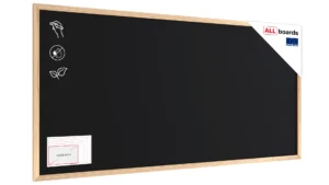 Tableau noir à craie 120x60 cm avec cadre en bois ECO