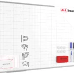 Tableau magnétique effaçable à sec 150x100 + ensemble d'accessoires – Petits Carreaux