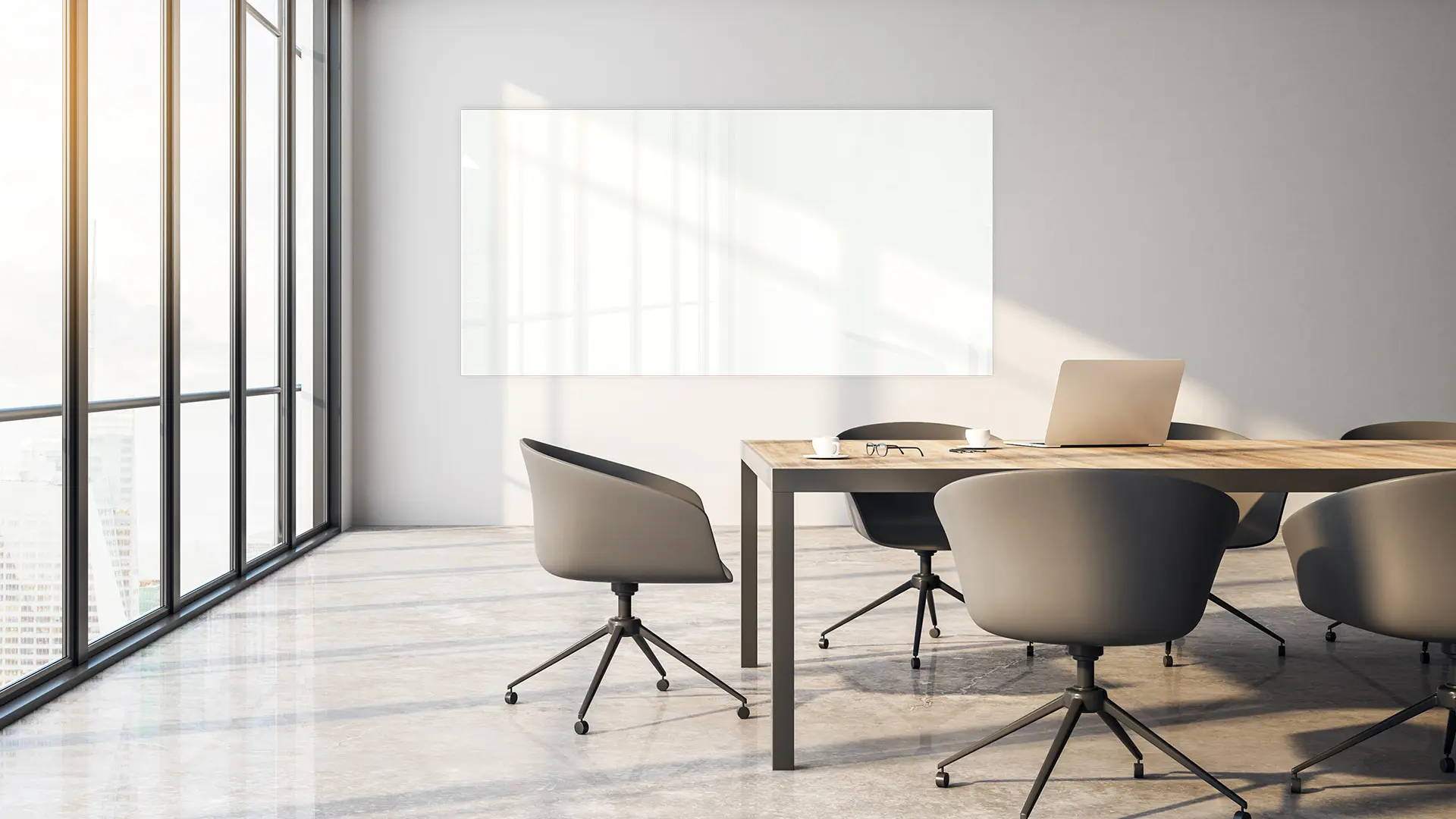 Tableau Blanc en Verre CLASSIC WHITE 200x100cm, Tableau Magnétique sans Cadre, Verre Trempé + ACCESSOIRES – Image 10