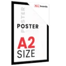 Cadre d'affichage A2, cadre à pression noir