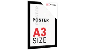 Cadre d'affichage A3, cadre à pression noir