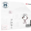 Tableau Blanc en Verre PREMIUM SUPERWHITE 120x60cm, Tableau Magnétique sans Cadre, Verre Trempé  + ACCESSOIRES