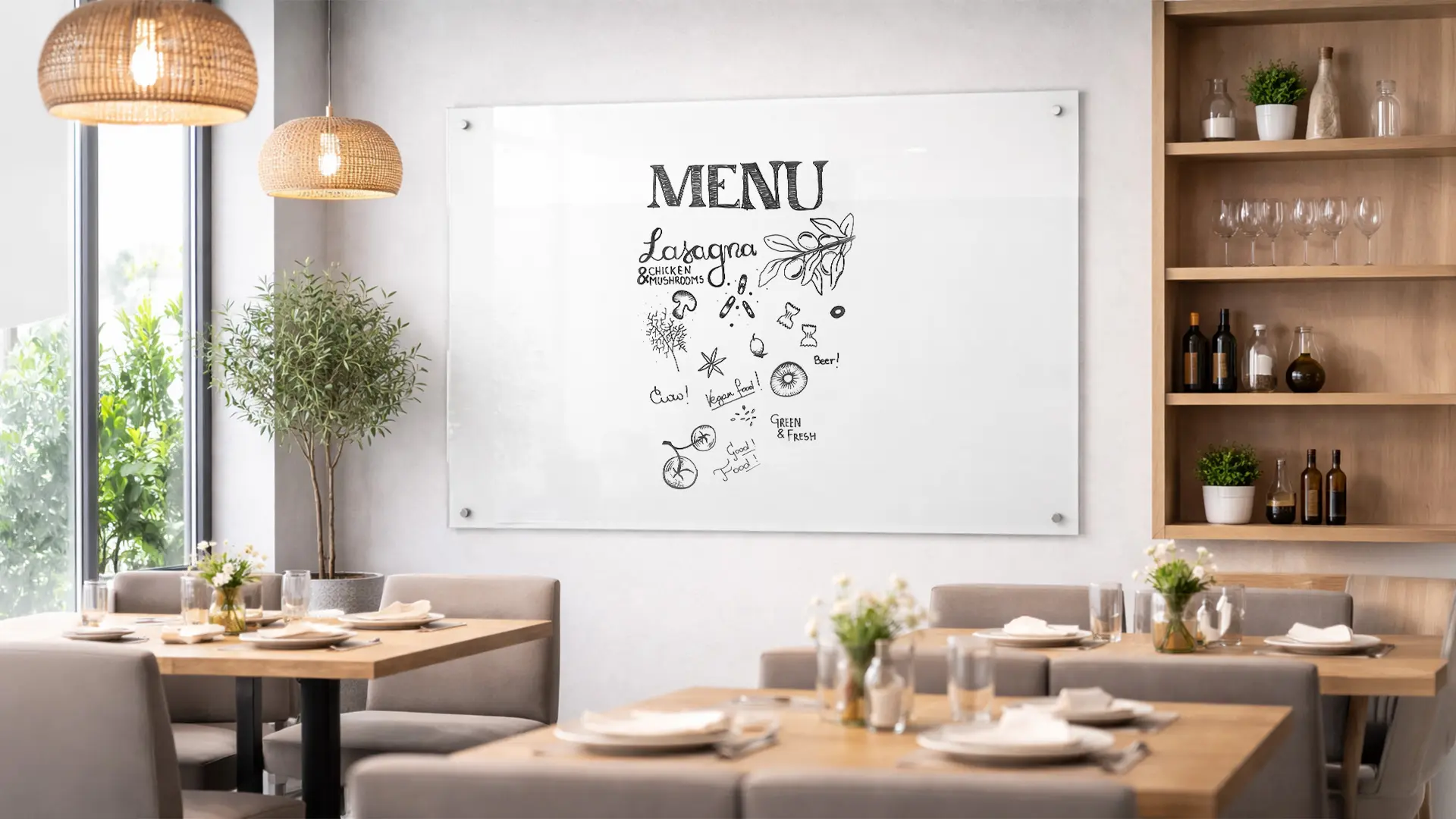 Tableau en Verre non magnétique Transparent 150x120 cm sans Cadre, Verre Trempé – Image 9