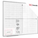 Tableau blanc magnétique effaçable à sec 100 x 80 cm - système de coordonnées