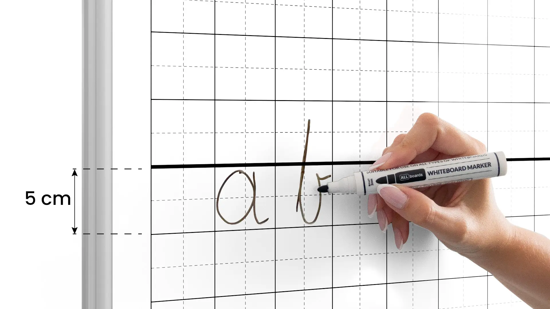 Tableau blanc magnétique effaçable à sec 100 x 80 cm - système de coordonnées – Image 5