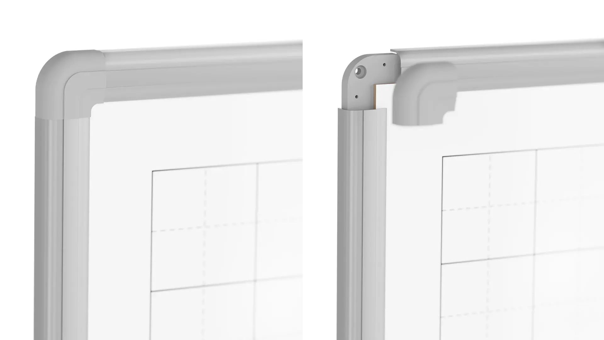 Tableau blanc magnétique effaçable à sec 100 x 80 cm - système de coordonnées – Image 7