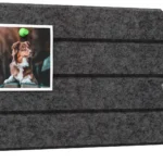 Panneau en feutre mural 40x20cm gris sombre