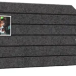 Panneau en feutre mural 60x30cm gris sombre
