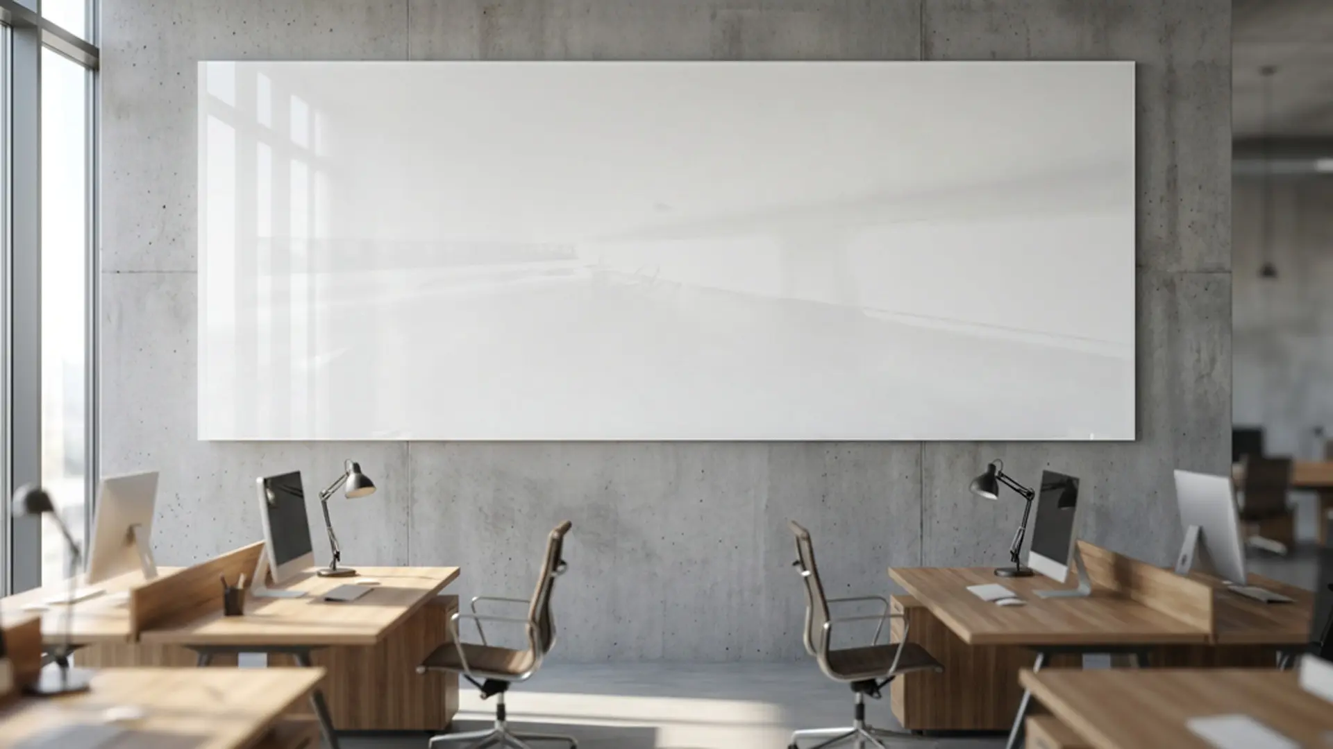 Tableau Blanc en Verre PREMIUM SUPERWHITE 300x120cm, Tableau Magnétique sans Cadre, Verre Trempé + ACCESSOIRES – Image 12