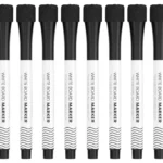 Set de 12 marqueurs fins pour tableaux effaçables à sec ALLboards – couleur noire