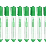 Set de marqueurs effaçables à sec ALLboards – couleur verte - 12 pièces