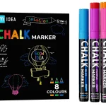 Lot de marqueurs à craie TM IDEA – 8 pièces de différentes couleurs