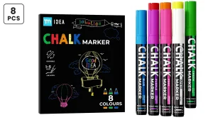 Lot de marqueurs à craie TM IDEA – 8 pièces de différentes couleurs
