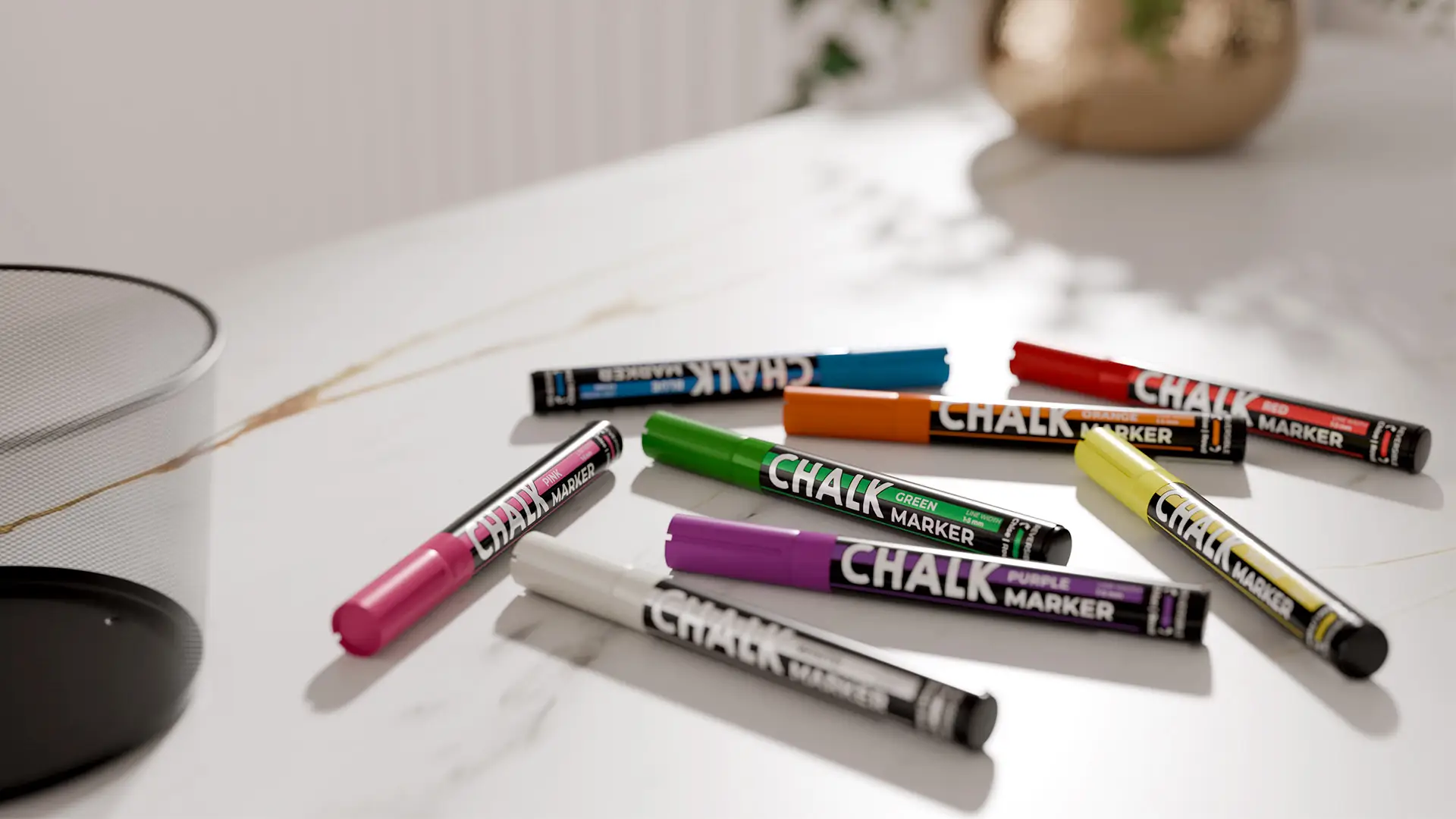Lot de marqueurs à craie TM IDEA – 8 pièces de différentes couleurs – Image 6