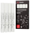 Lot de 4 marqueurs à craie liquide ALLboards – blancs