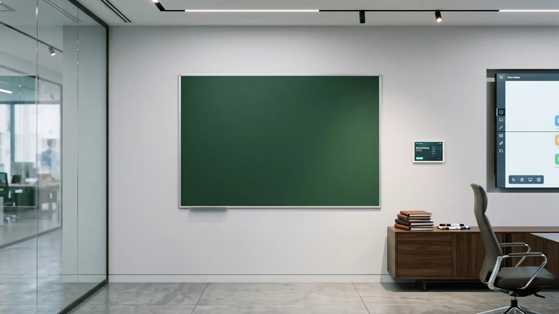 Tableau à Craie Vert Magnétique avec Cadre en Aluminium Premium EXPO 180x120 cm + ACCESSOIRES – Image 9
