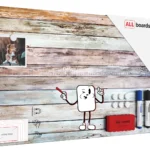 Tableau magnétique METALboards, planches pastel 60×40 cm + accessoires