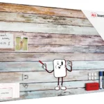Tableau magnétique METALboards, planches pastel 90×60 cm + accessoires