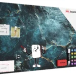 Tableau magnétique METALboards, lapis-lazuli 90×60 cm + accessoires
