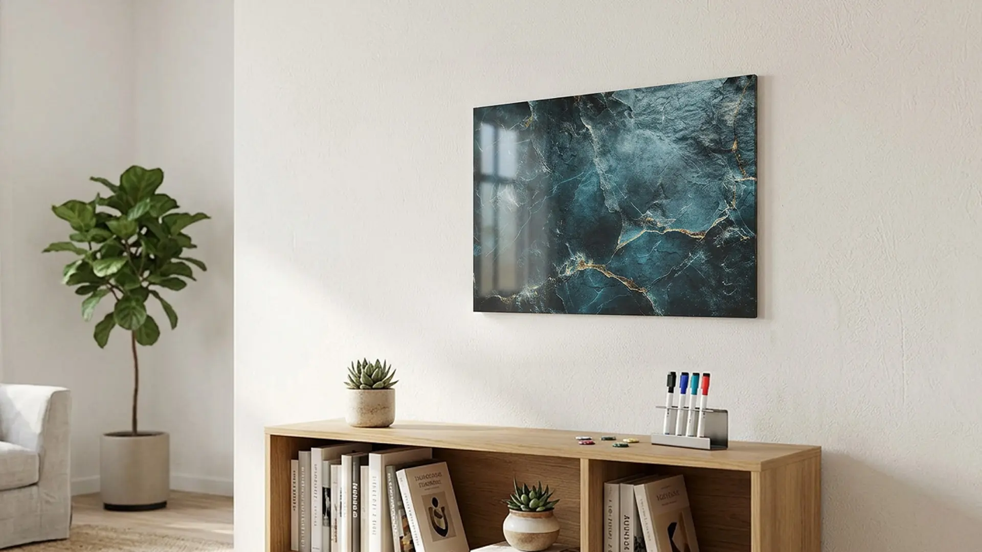 Tableau magnétique METALboards, lapis-lazuli 90×60 cm + accessoires – Image 4