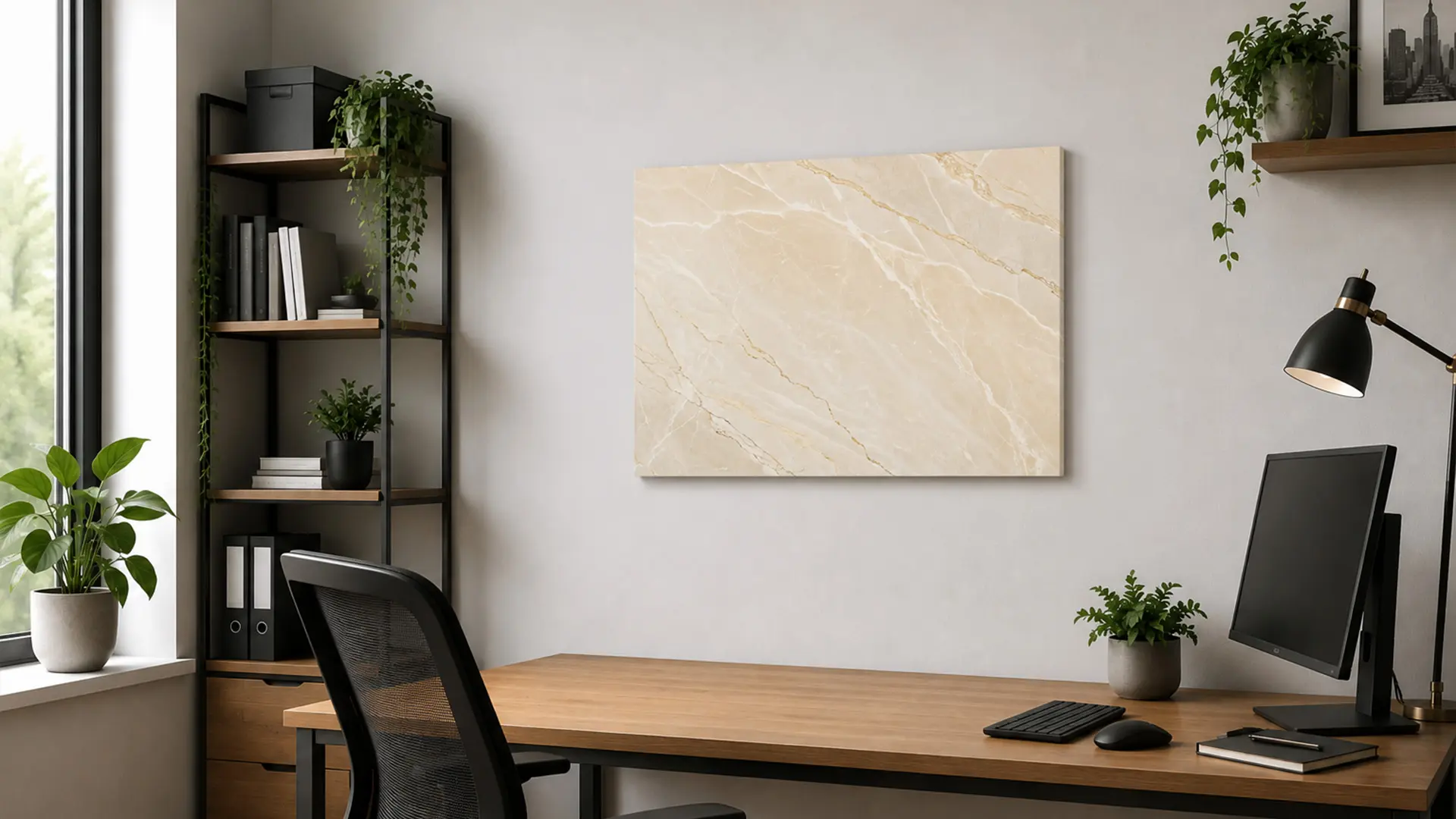 Tableau magnétique METALboards, marbre beige 90×60 cm + accessoires – Image 10