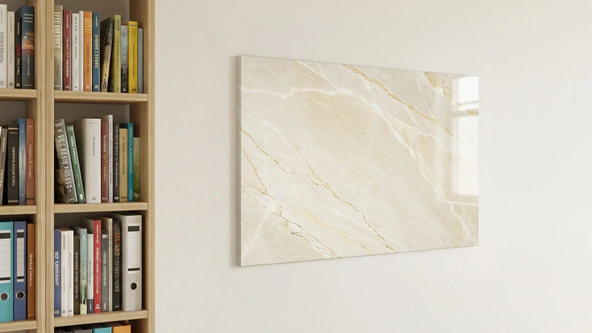 Tableau magnétique METALboards, marbre beige 90×60 cm + accessoires – Image 3