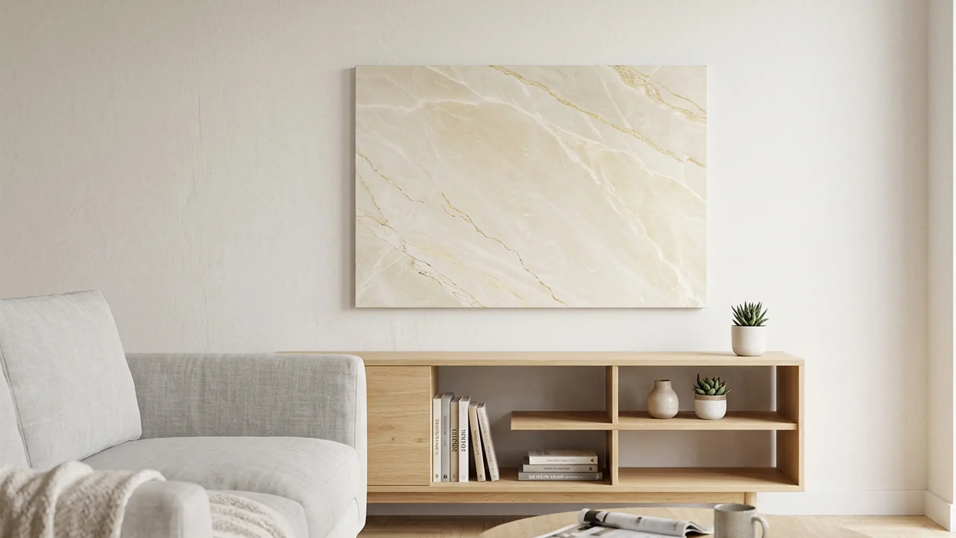 Tableau magnétique METALboards, marbre beige 90×60 cm + accessoires – Image 4