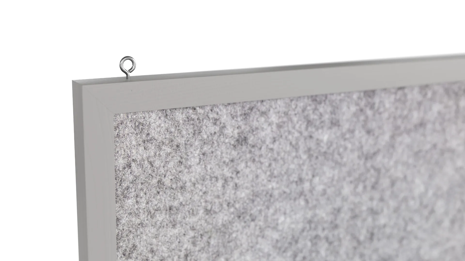 Tableau en feutre 60x40 cm, gris clair, avec cadre en bois gris clair – Image 6