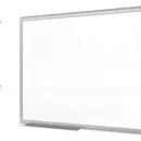 Tableau blanc magnétique 80x50 cm avec cadre en aluminium + accessoires - Série TM IDEA® Flex