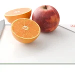 Planche à Découper & Plateau en Verre 30x20cm BLANCHE