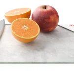 Planche à Découper & Plateau en Verre 30x20cm avec Motif BÉTON II