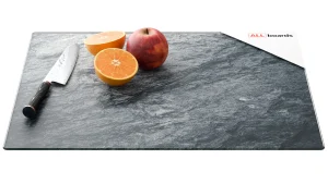 Planche à Découper & Plateau en Verre 50x40cm avec Motif Granite