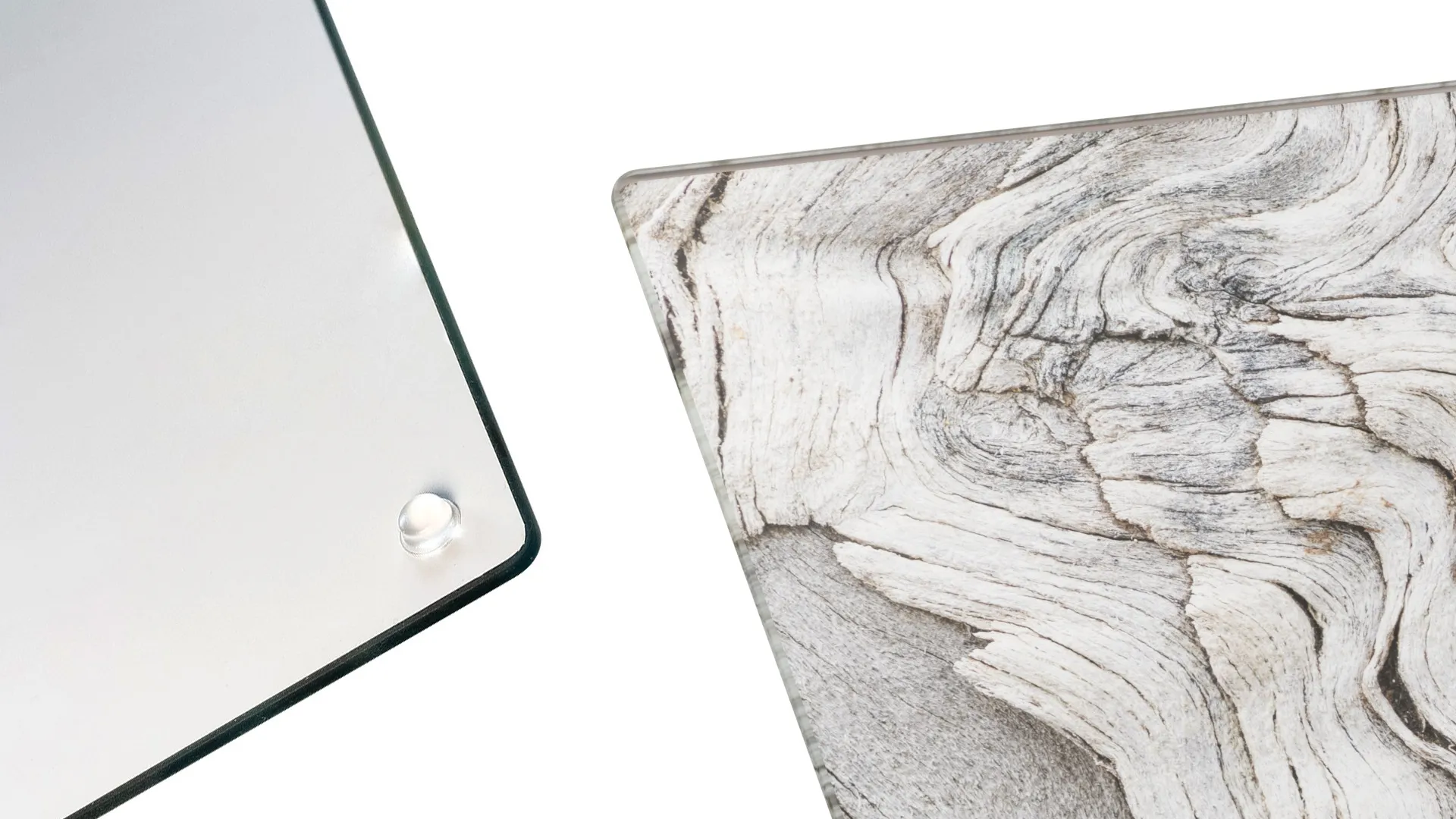 Planche à Découper & Plateau en Verre 50x40cm avec Motif BOIS FOSSILE – Image 5