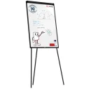 Chevalet de Conférence effaçable à sec et magnétique 100x70cm noir + ACCESSOIRES