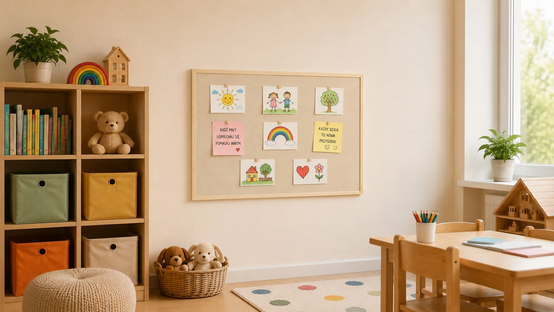 Tableau en feutre 90x60 cm, camel, avec cadre en bois laqué – Image 8